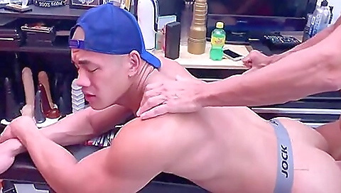 Sexy blonde slut gets fucked on her face