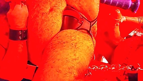 Short haired slut and masturbates